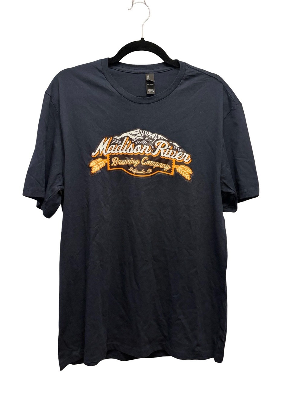 Madison River Brewing Company T Shirt Men's Large Brewery Beer Belgrade Montana